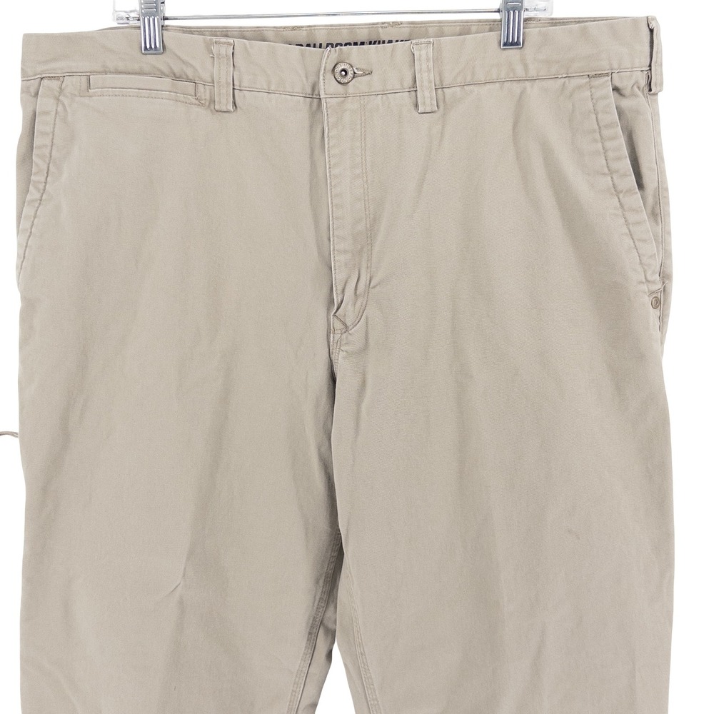 Duluth Trading Co Mens 42x30 Flex Ballroom Khakis Pants Tan Workwear Utility - Picture 3 of 16